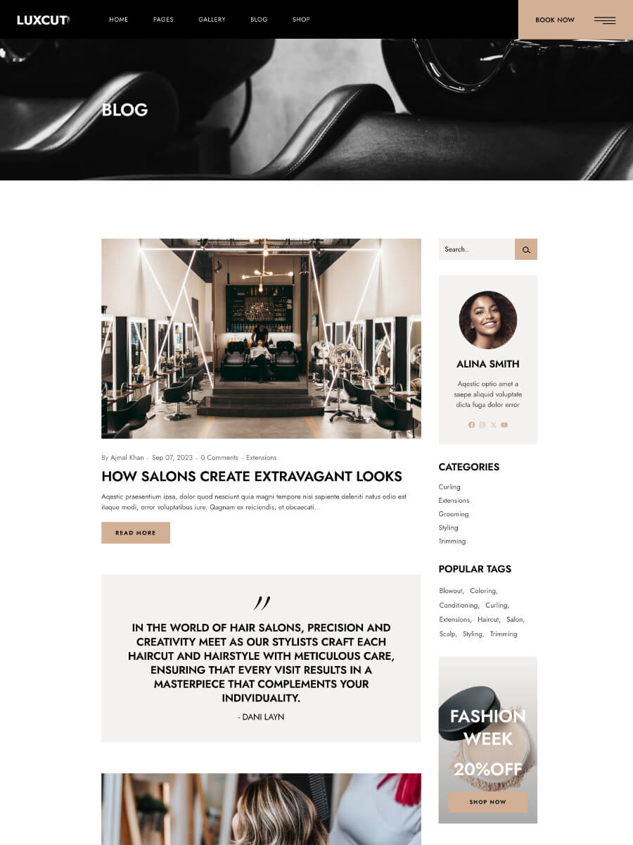 Luxcut Hair Salon Blog Standard